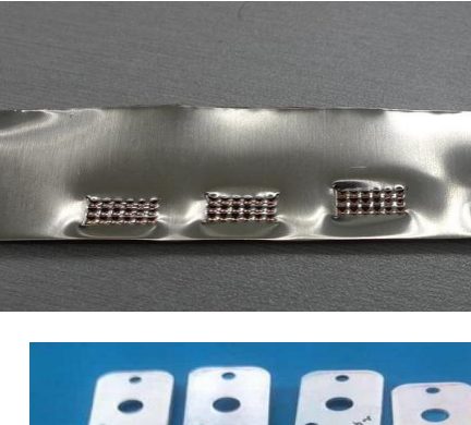 Ultrasonically welded copper busbar sample