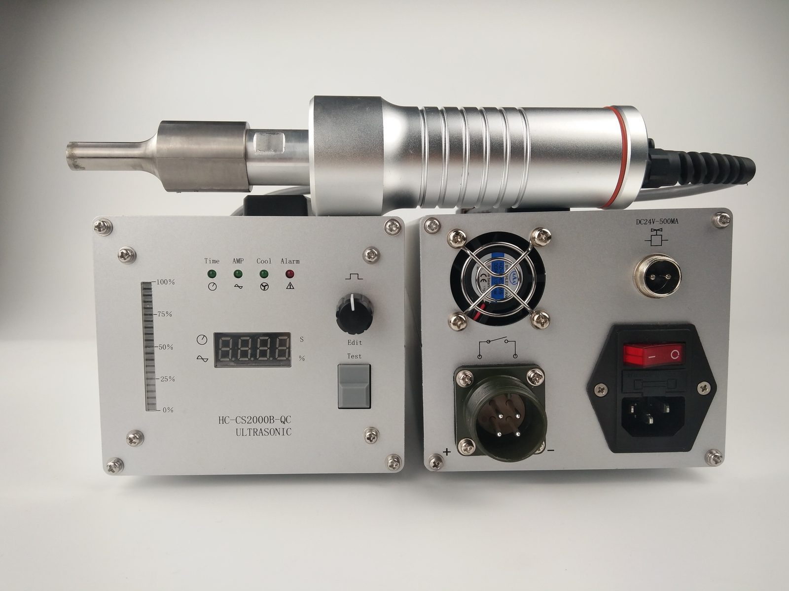 Handheld ultrasonic spot welder