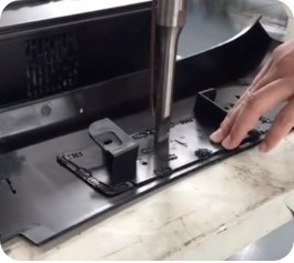 Puncture welding with the hand gun