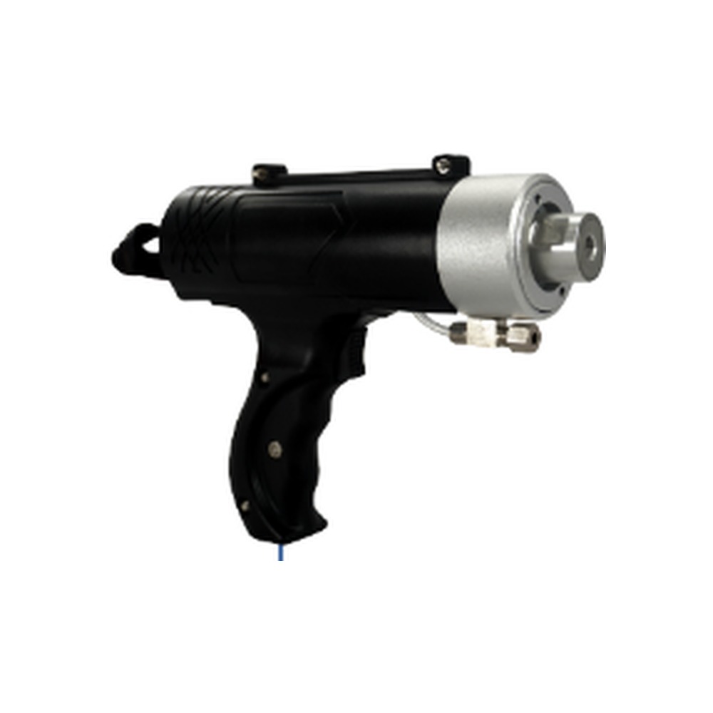 Hand-held ultrasonic welding gun for plastic manure belt