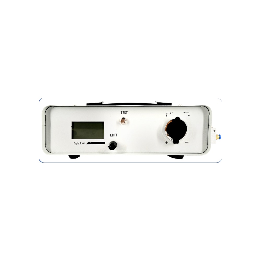 Front control panel of the ultrasonic generator with delay time display
