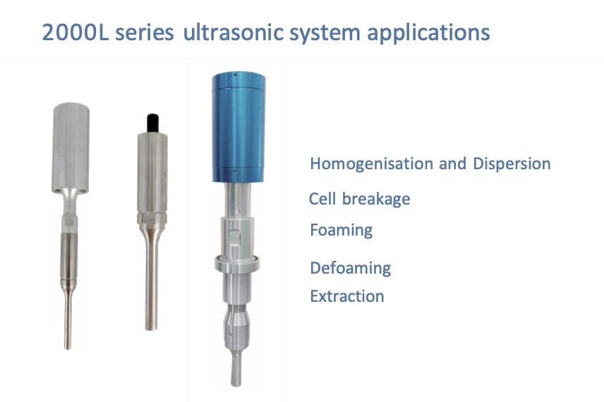 Probe sizes for the ultrasonic system